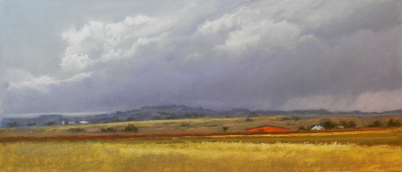 The Storm and The Red Barn by artist Jeri Salter